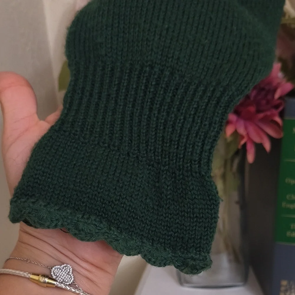 Herman Geist Green Sweater Deer Design Vintage Grandmacore Eclectic Cottagecore - Picture 2 of 14